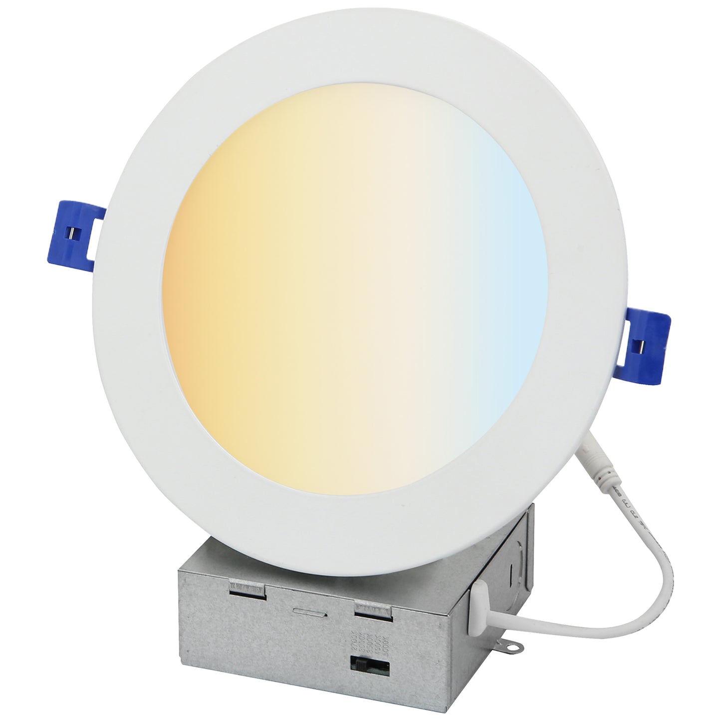 Sunlite LED 6" Round Recessed Slim Downlight Fixture, 900 Lmns, 5 SCT, 90CRI