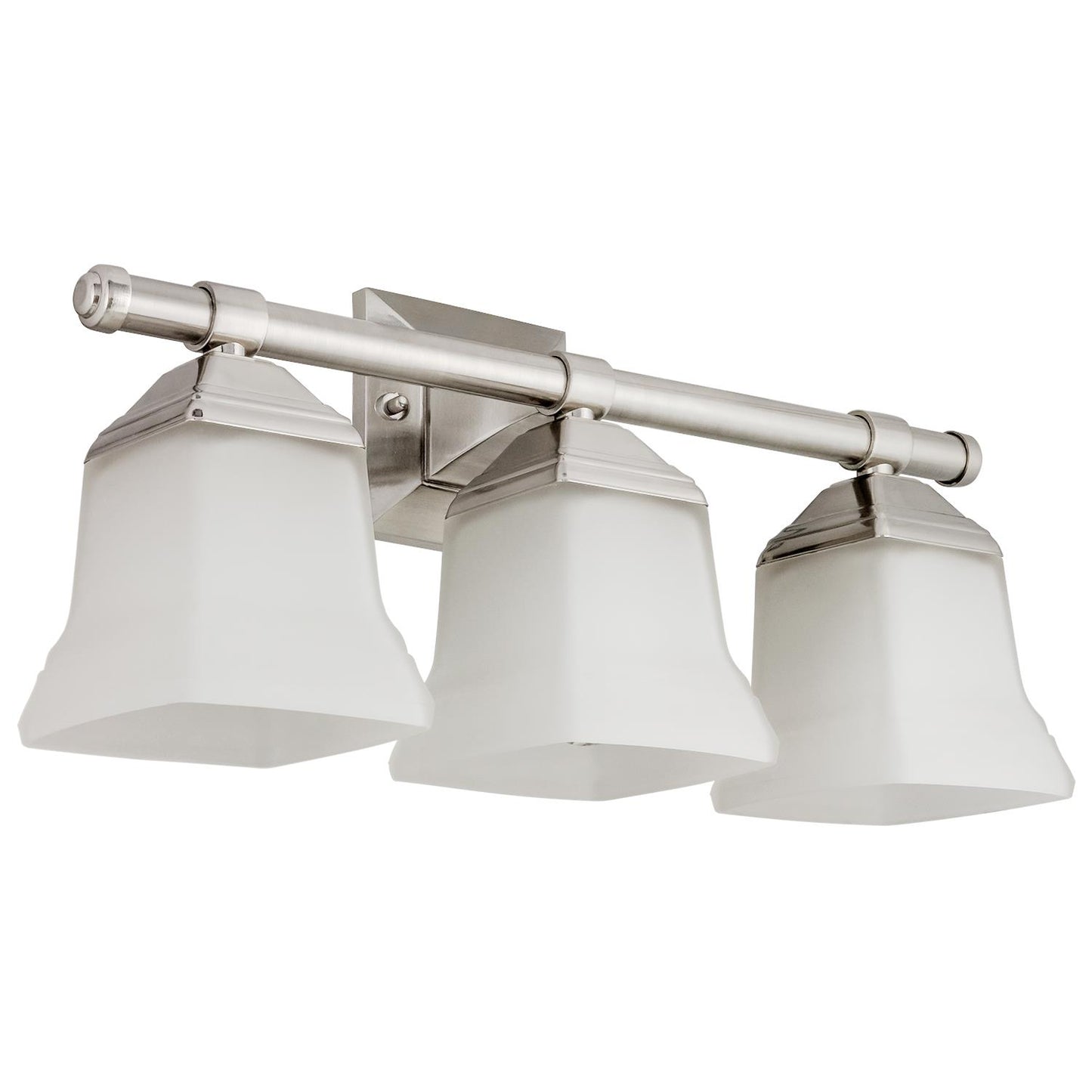 Sunlite Modern Square Bell Vanity Wall Mount Light Fixture, Medium Base (E26) Socket