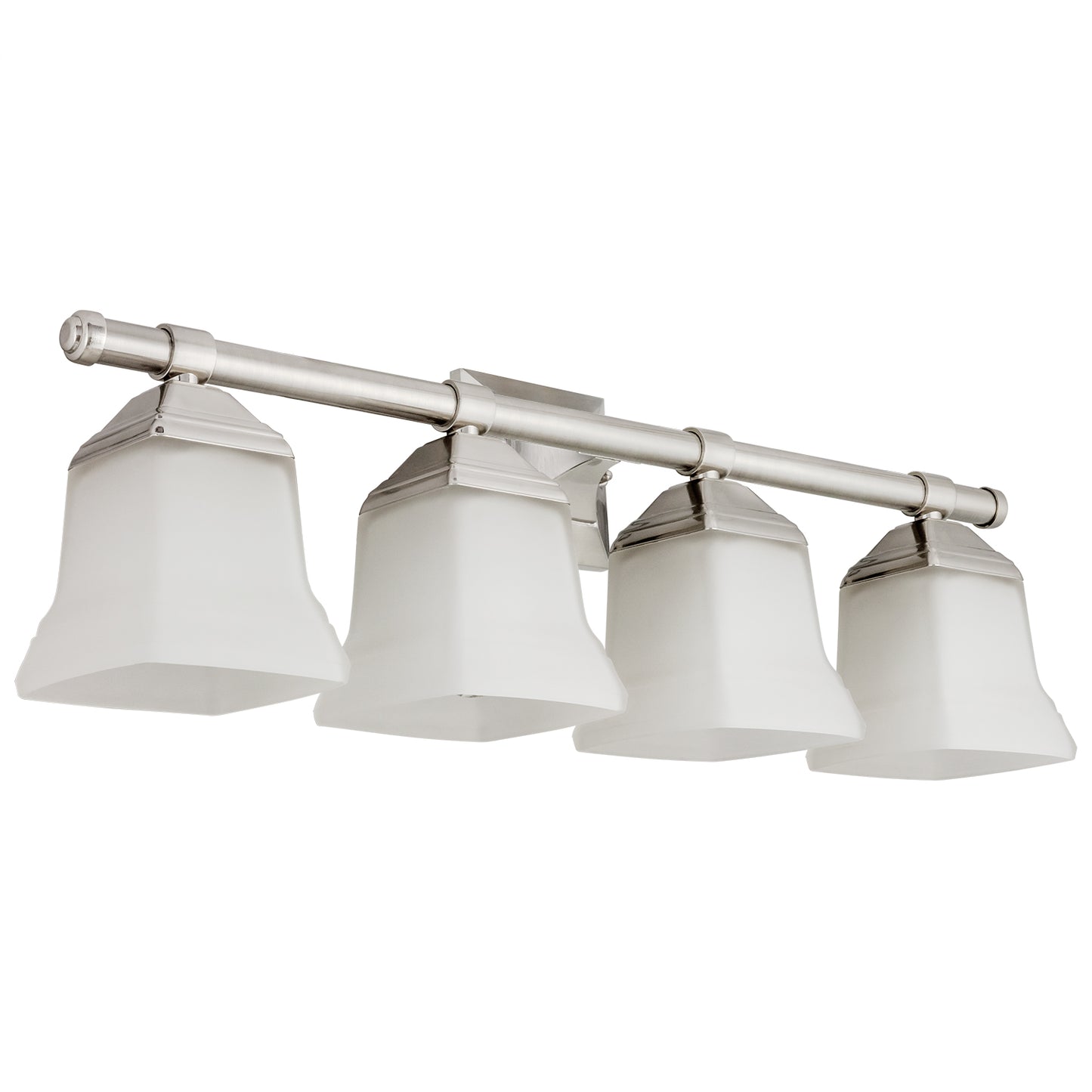 Sunlite Modern Square Bell Vanity Wall Mount Light Fixture, Medium Base (E26) Socket