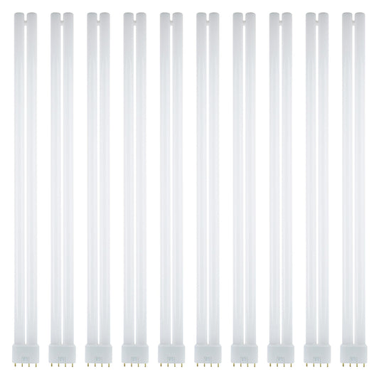 40521-SU Sunlite FT40DL/841 Twin Tube Compact Fluorescent Lamp, FT 4-Pin, 40 Watts, 3150 Lumens, 4100K Cool White, 4-Pin (2G11) Base, ROHS Compliant, 10 Pack