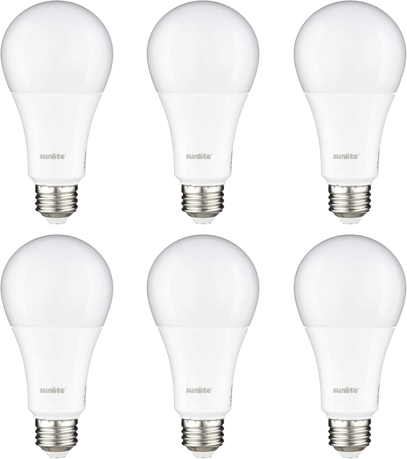 LED A21 Light Bulb, 20 Watts, 2550 Lumens, Non Dimmable, Multi Volt - 6 Pack