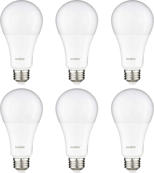 LED A21 Light Bulb, 20 Watts, 2550 Lumens, Non Dimmable, Multi Volt - 6 Pack
