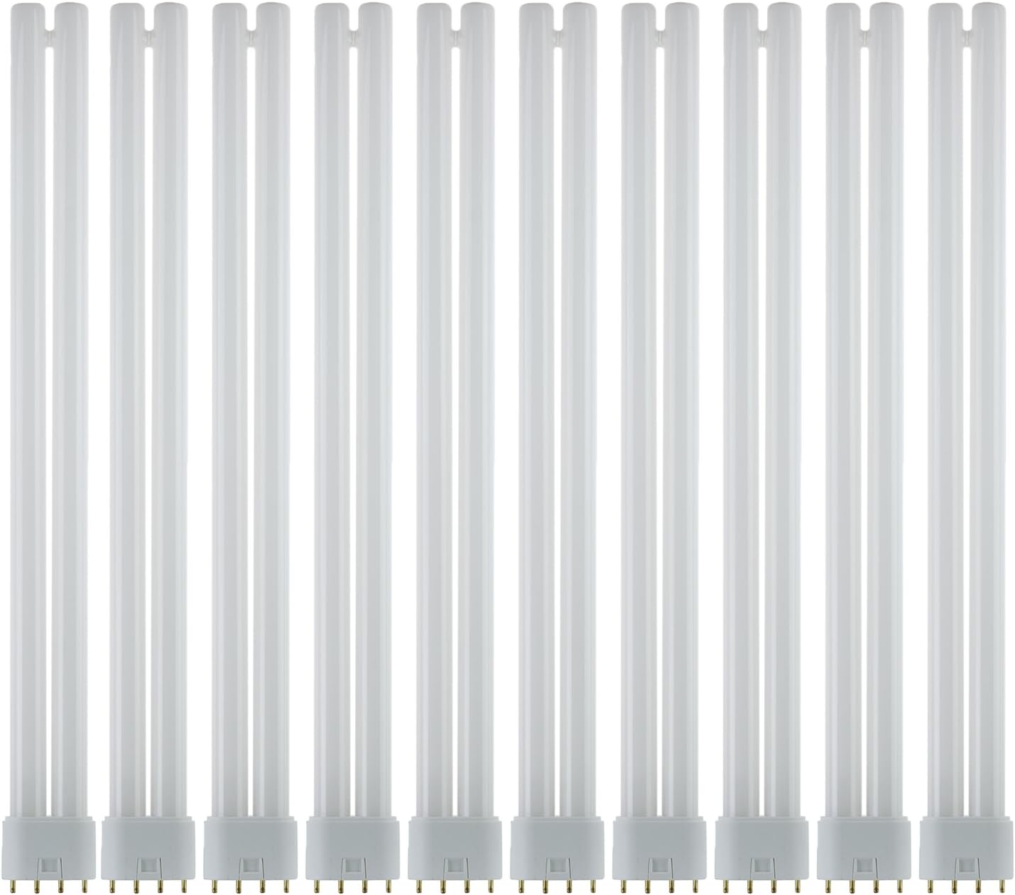 FT36DL Compact Fluorescent 36W Twin Tube Light Bulbs - 2G11 Base, 10 Pack