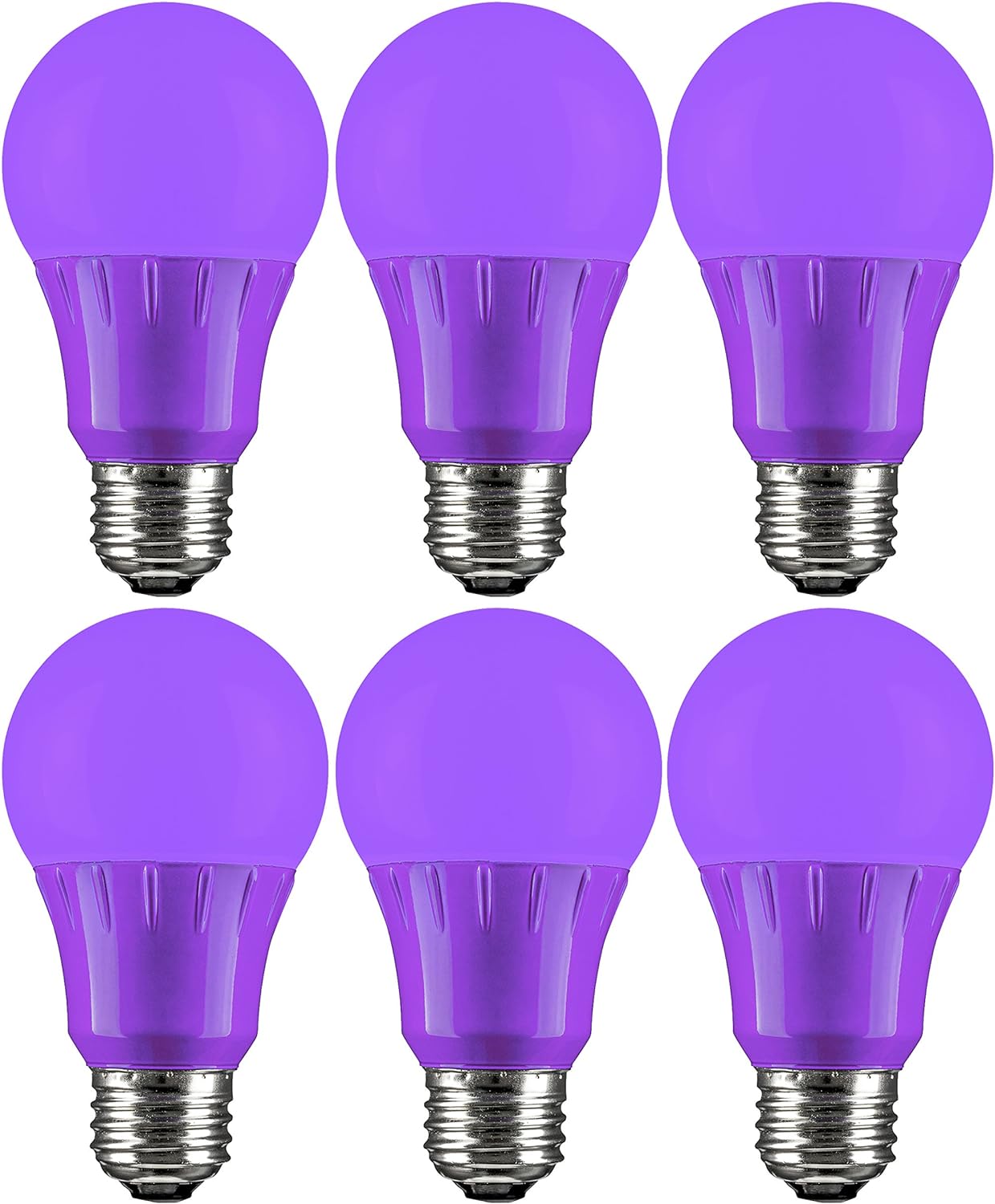 Sunlite LED A19 Colored Light Bulb, 3 Watts (25w Equivalent), E26 Medium Base, Non-Dimmable