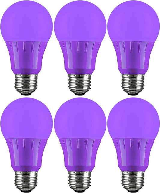 Sunlite LED A19 Colored Light Bulb, 3 Watts (25w Equivalent), E26 Medium Base, Non-Dimmable