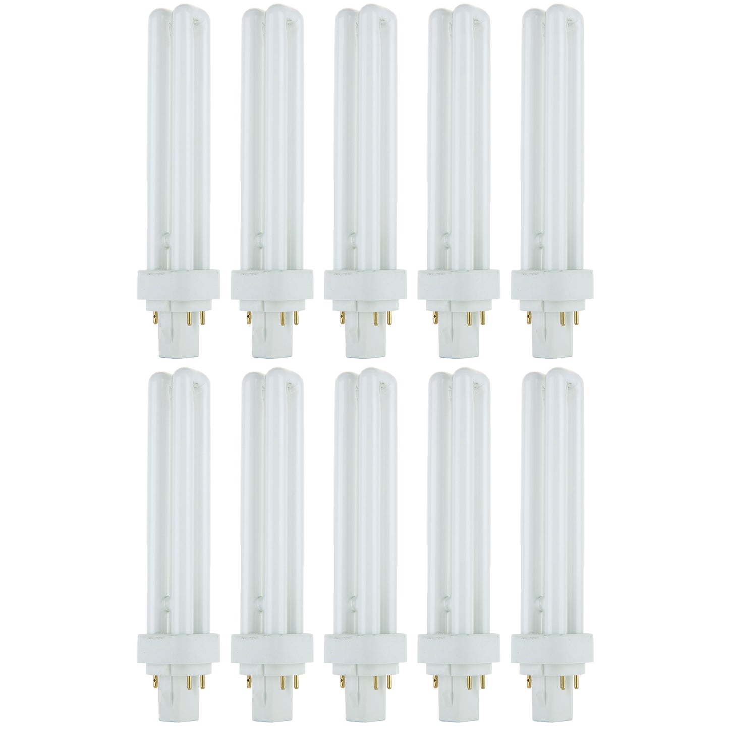 PLD26/E/SP Fluorescent Plug In Light Bulb, 26 Watts, 4-Pin G24Q-3 Base - 10 Pack